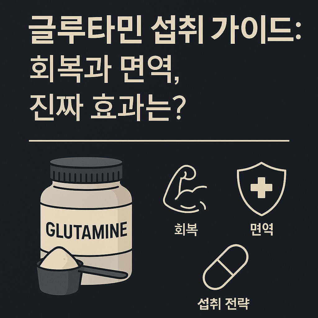 글루타민 섭취 가이드