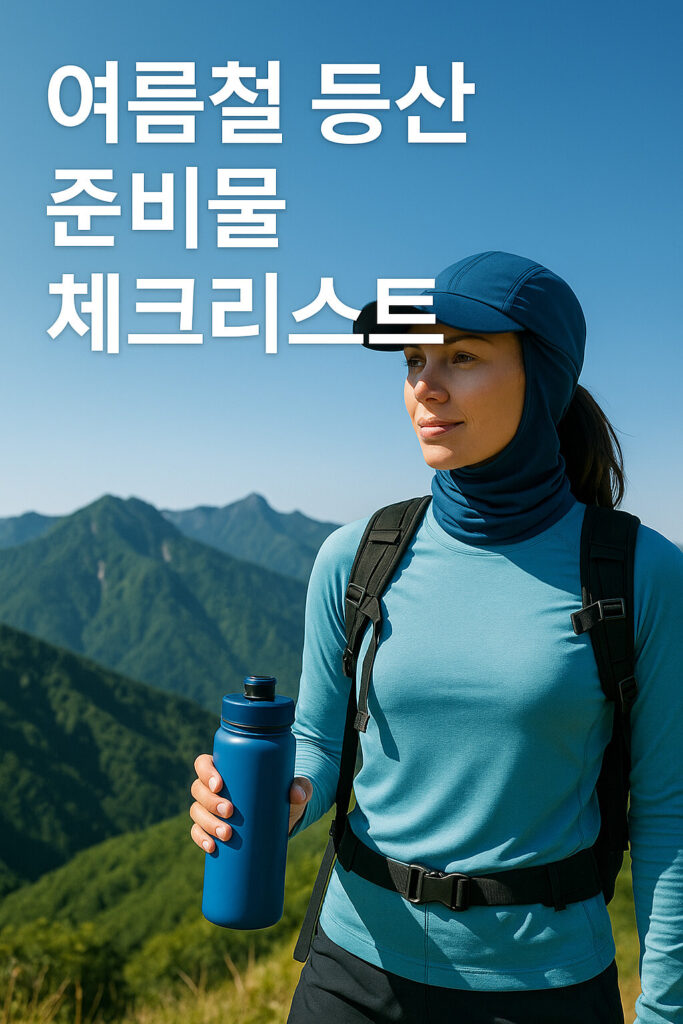 여름철 등산 준비물 체크리스트 사진